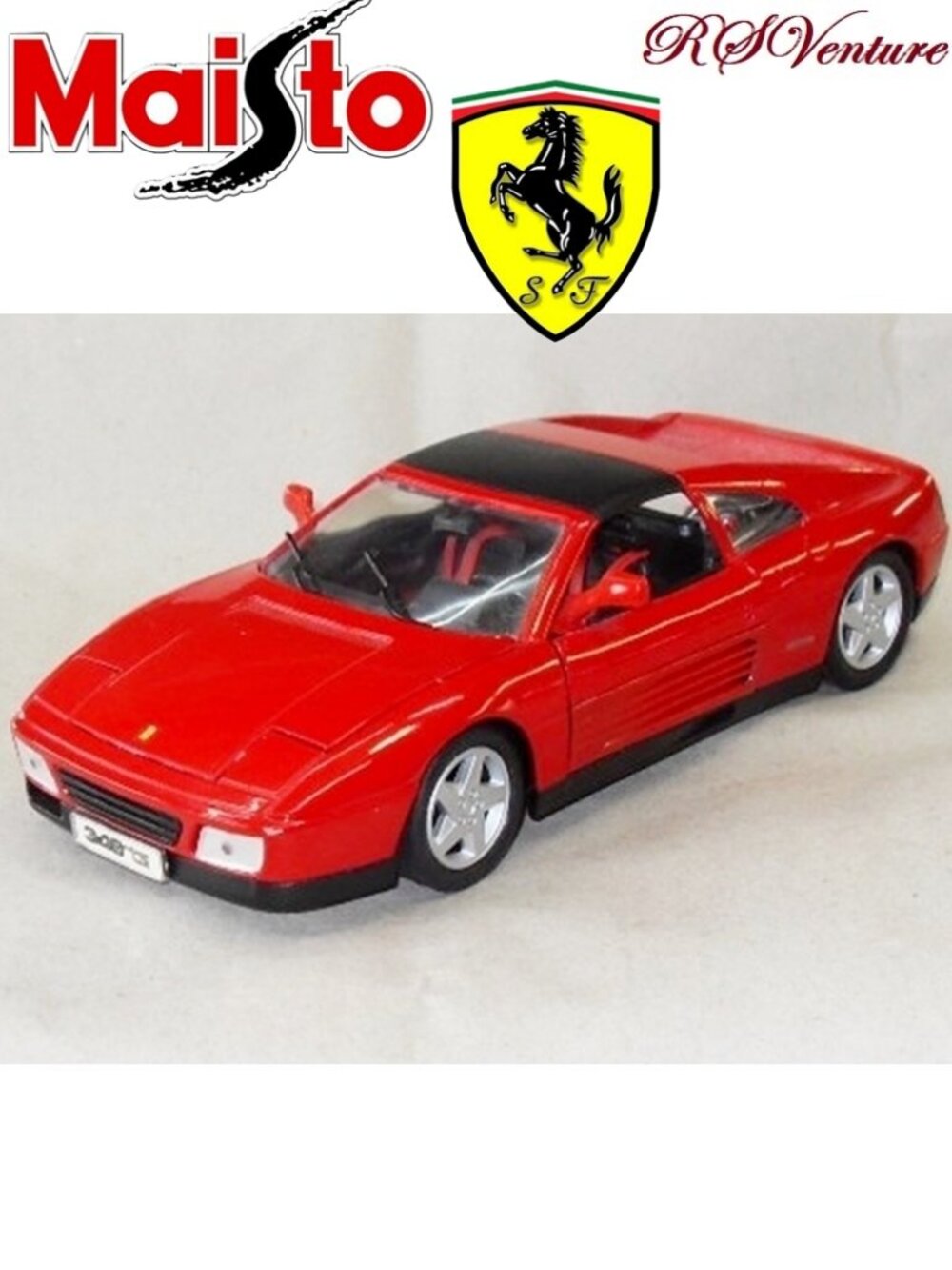 Vintage Maisto Diecast Ferrari 348 ts